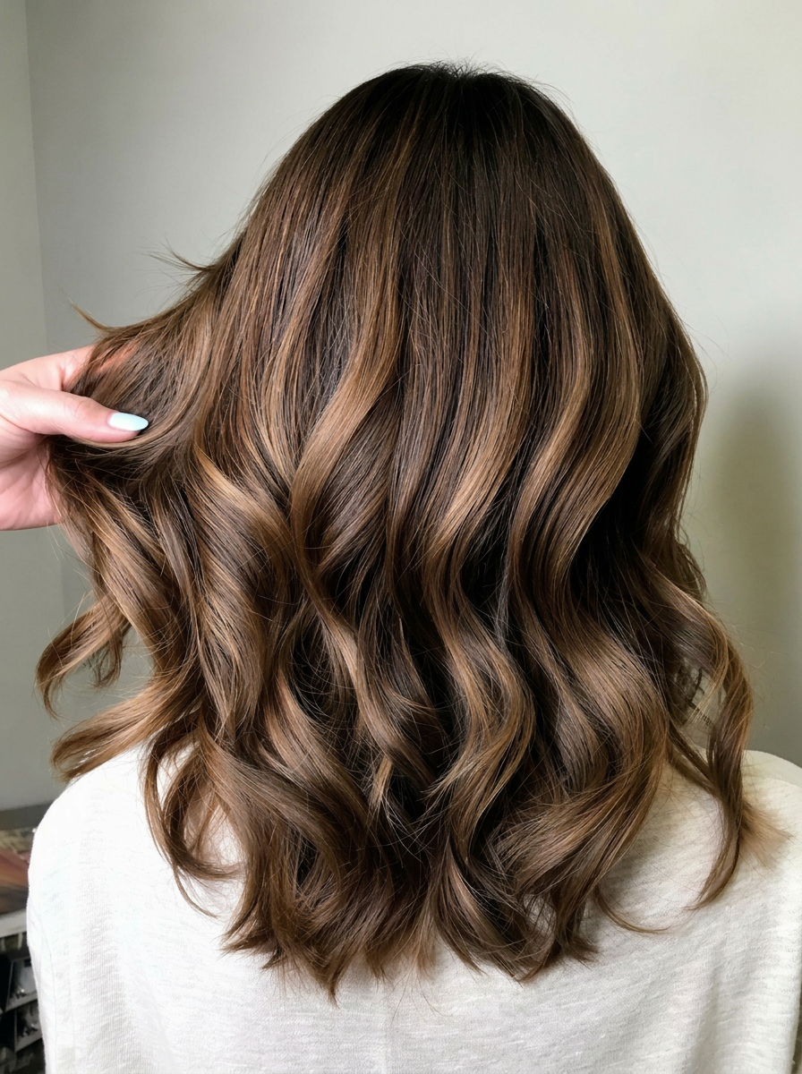 Caramel balayage by Samina at Sky Parlor Hair Salon, Raleigh NC