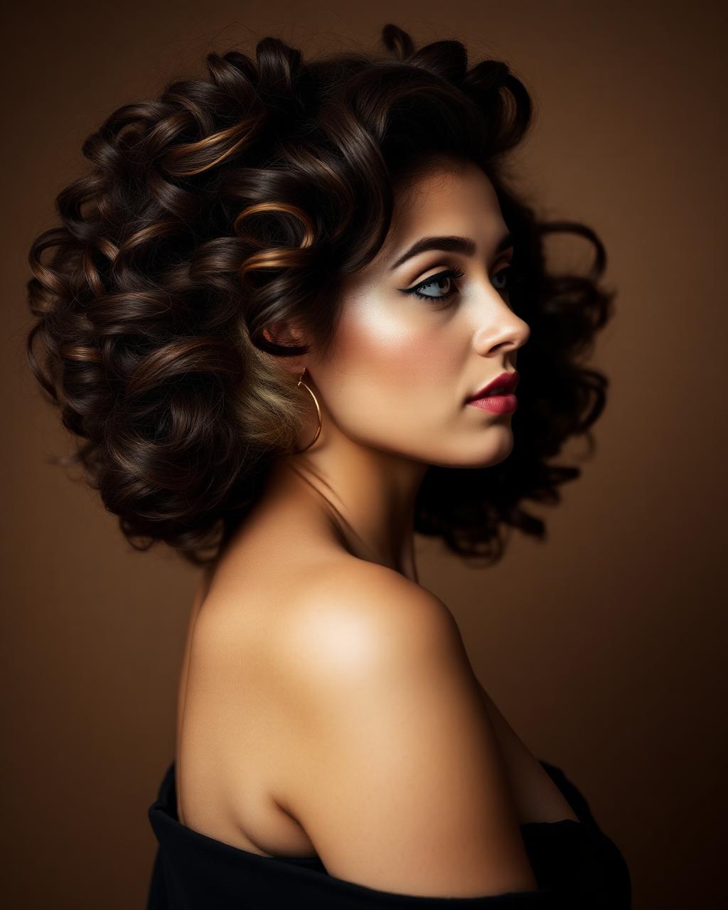 Curl styling by master colorist Samina at Sky Parlor Hair Salon, Raleigh NC